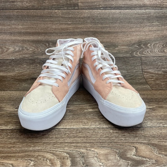 Vans Sk8-Hi Tapered Stackform Peach Uniesex M7 W8.5 Sneakers Platform Chunky - Picture 4 of 8